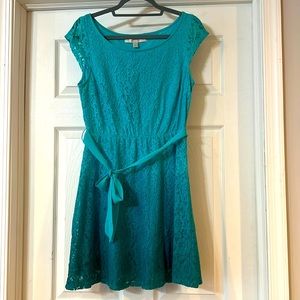 Lauren Conrad Blue Ombré Lace Dress